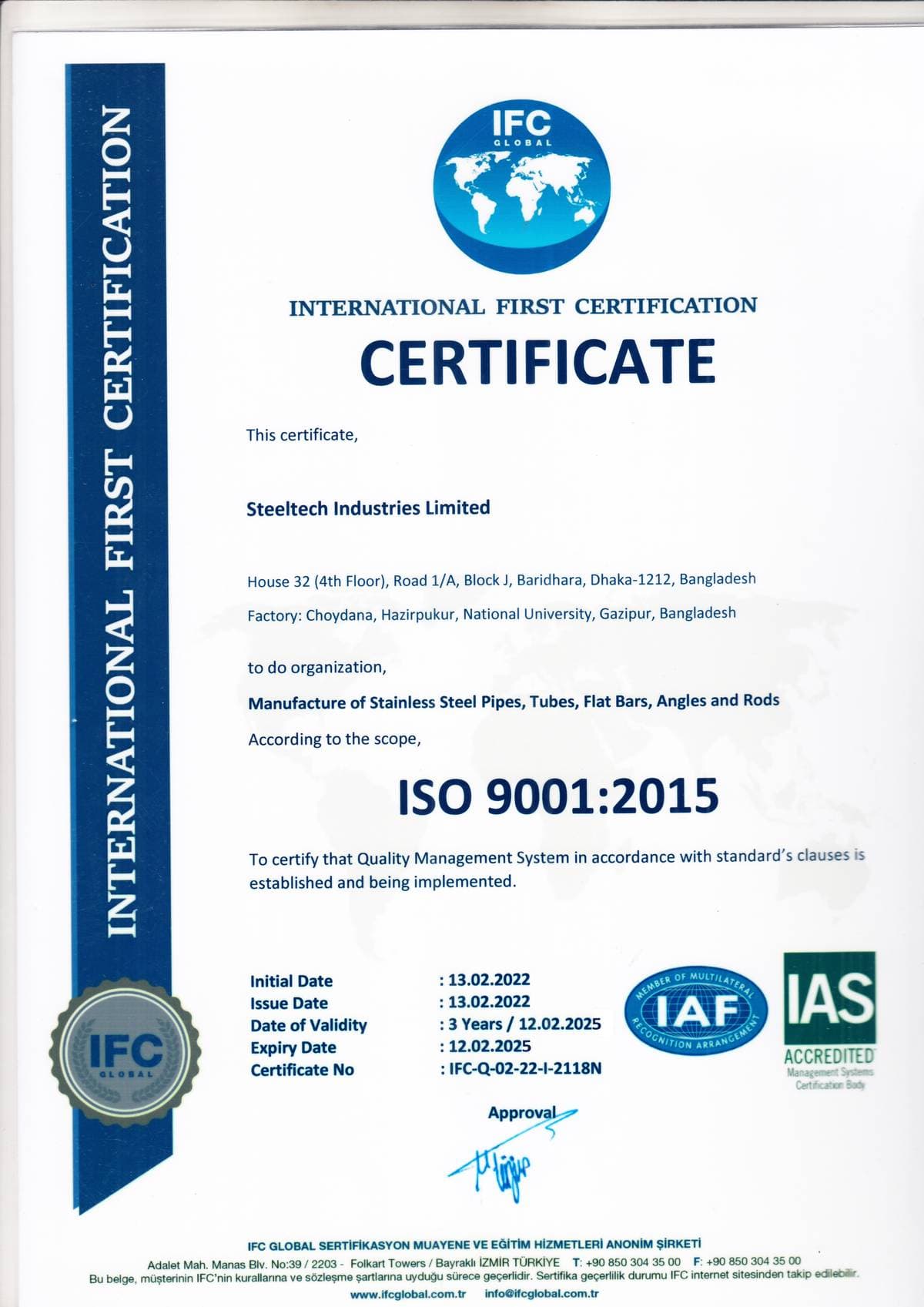 ISO 9001:2015 Certification